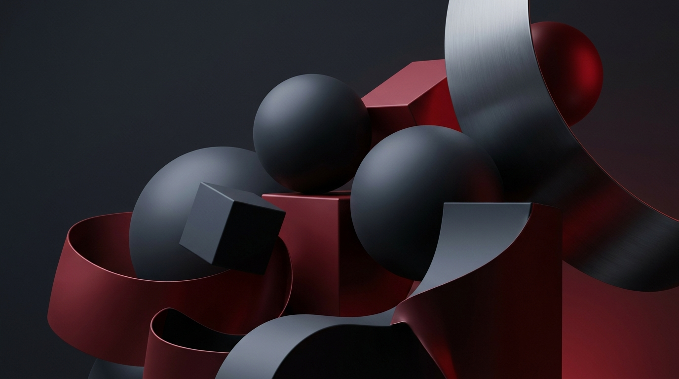 Premium 3D abstract composition
